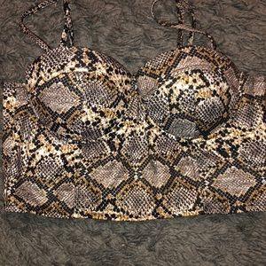 Snakeskin top